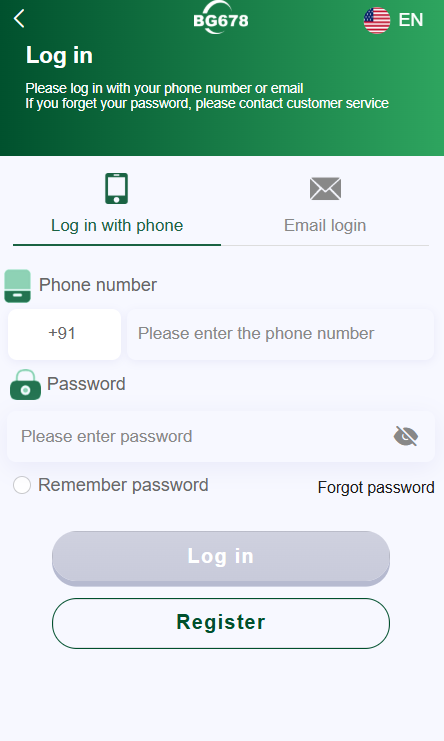 bg678 login